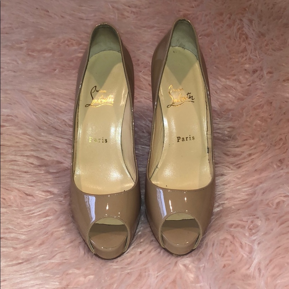 Christian Louboutin 120 Nude Heels